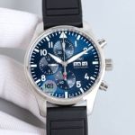 IWC Pilot Chronograph  7750 Movement Blue Dial 43mm Watch